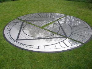 Very large clock components laser cut then etched
