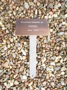 5''X 7'' x 3mm Bronze with Stake