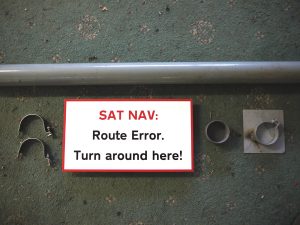 Complete small sign kit with Poles, Clips, Footing & Signface