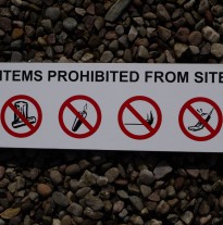Small Aluminium site board