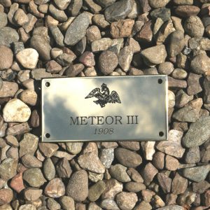 Small Brass sign for model ship