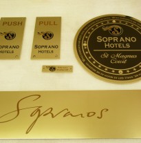 Superb Brass signage system for an Aberdeen Hotel