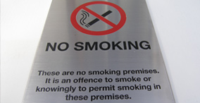No Smoking Signs