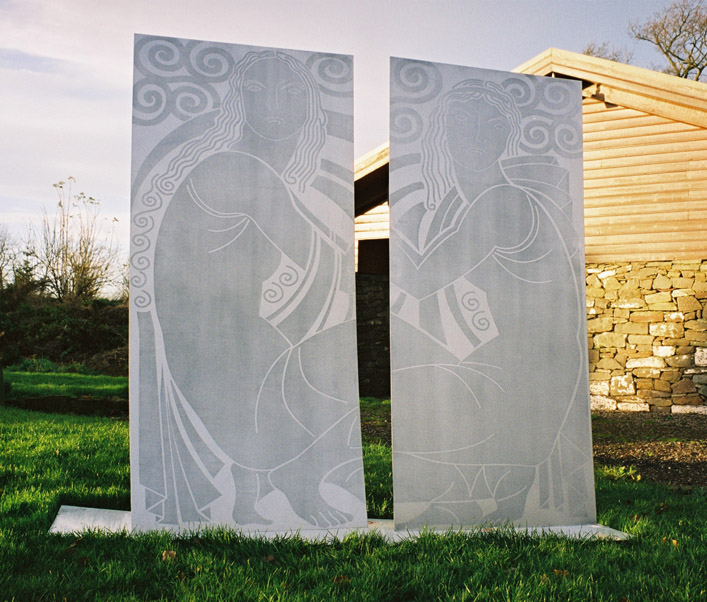 Cinema doors in stainless steel for Norway