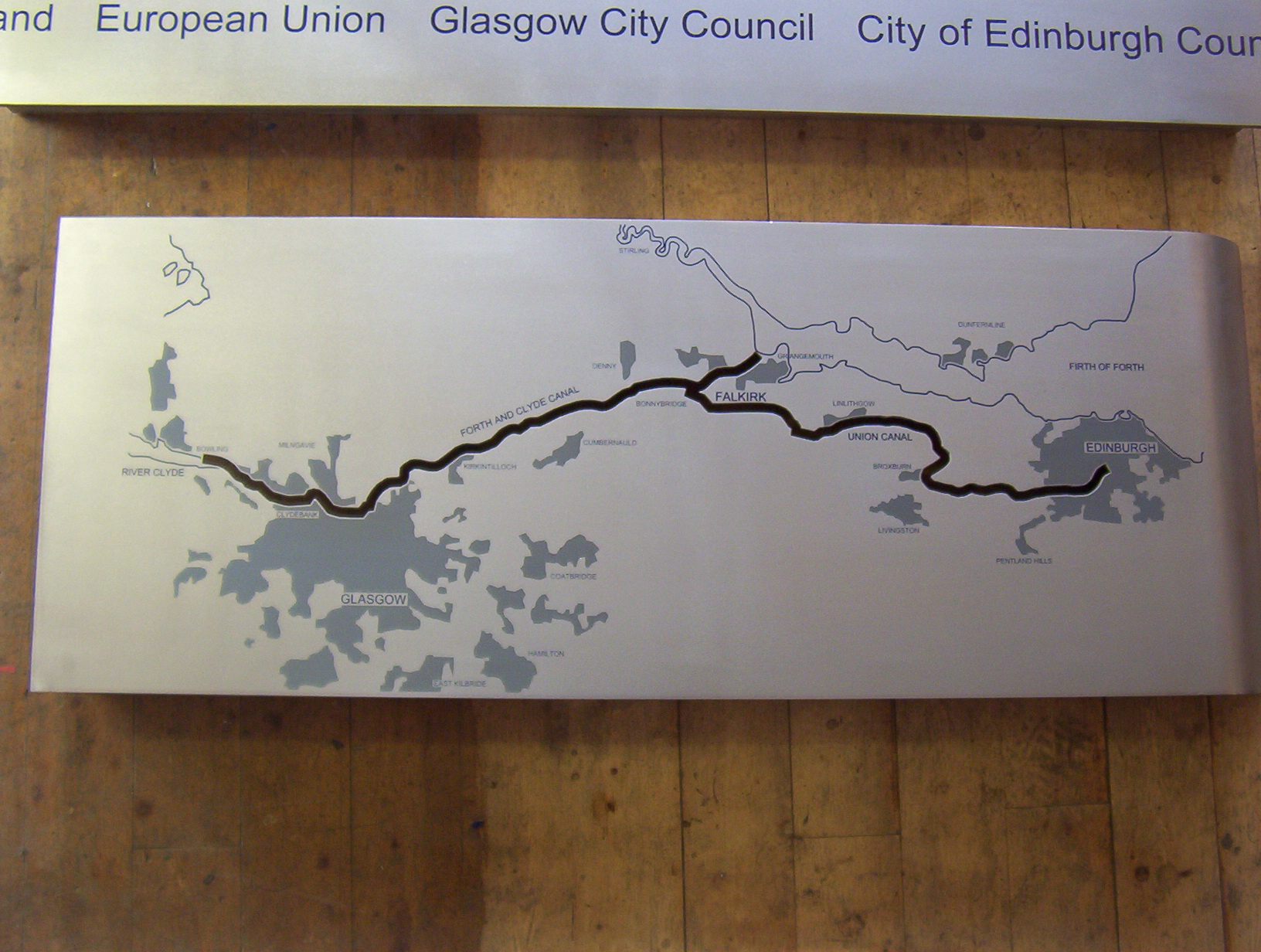 Stainless Steel 1m x 450 mm etched 3 colours