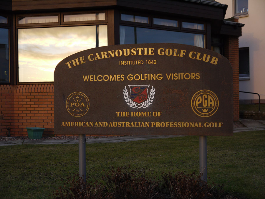 Engraved Bronze with Gold Infill. This sign is about 15 years old