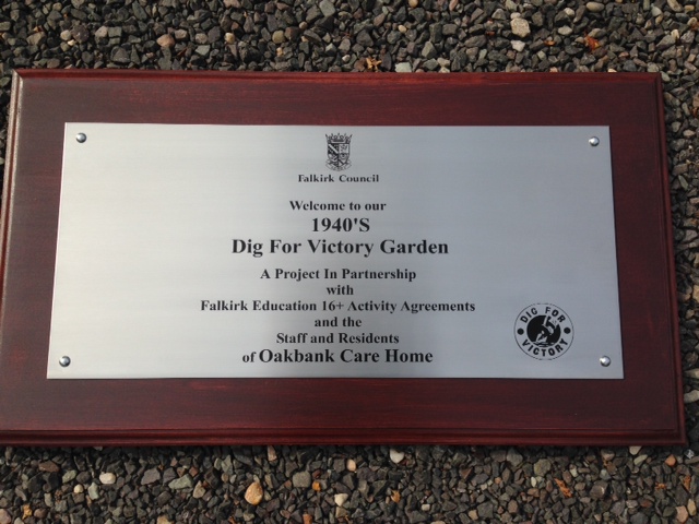 Stainless Steel on Dark Mahogany Backing