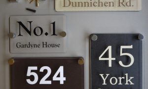 Perspex House Signs