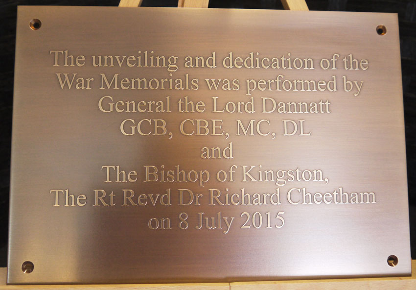 Bronze Personalised Plaques